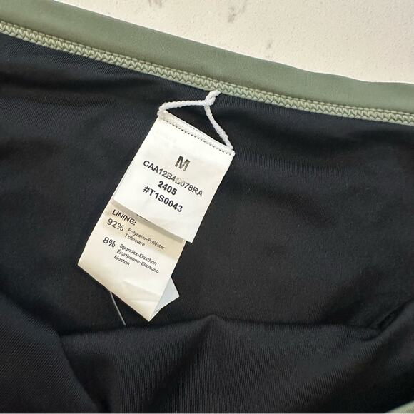 CupShe Banded Bikini Bottoms Olive Green and Black Size Medium NWT - Picture 2 of 4